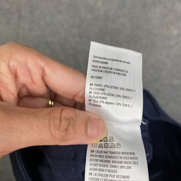 Rising Sun & Co Slim Fit Navy Blue Chinos 32x33 Stretch Soft Performance Preppy - Picture 11 of 14